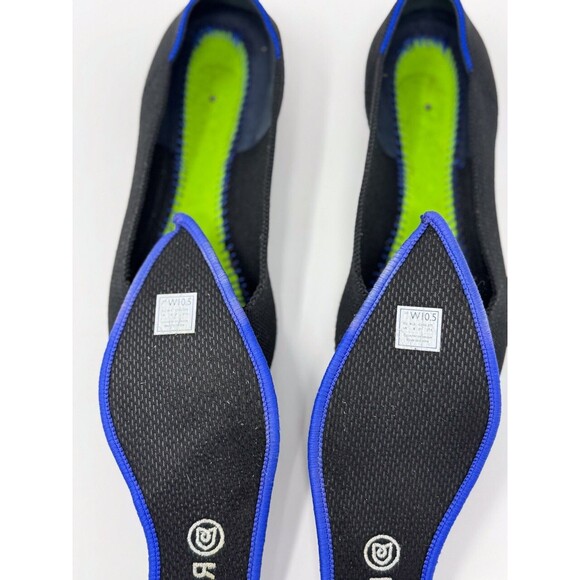 Rothys Womens Shoes Blue The Flat Slip On Ballet Knit Pointed Toe Casual US 10.5 - Picture 8 of 8